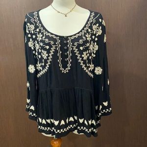 ANTHROPOLOGIE embroidered blouse